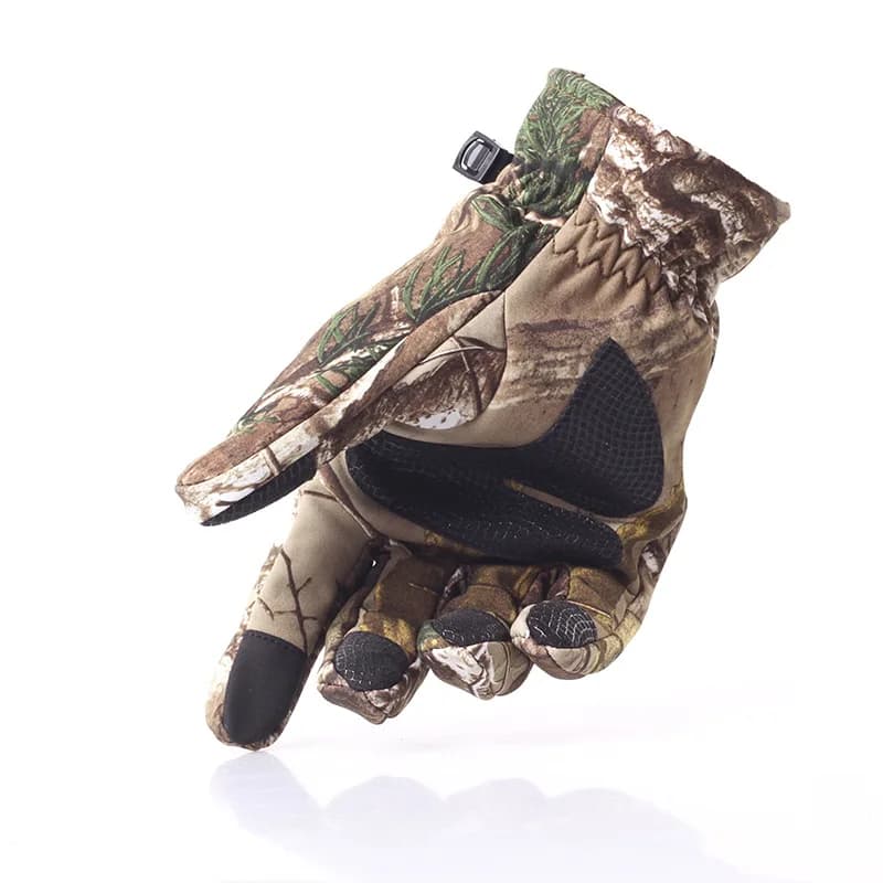 Gants camouflage bionique pêche chasse automne hiver mitaines complètes imperméables anti-dérapantes
