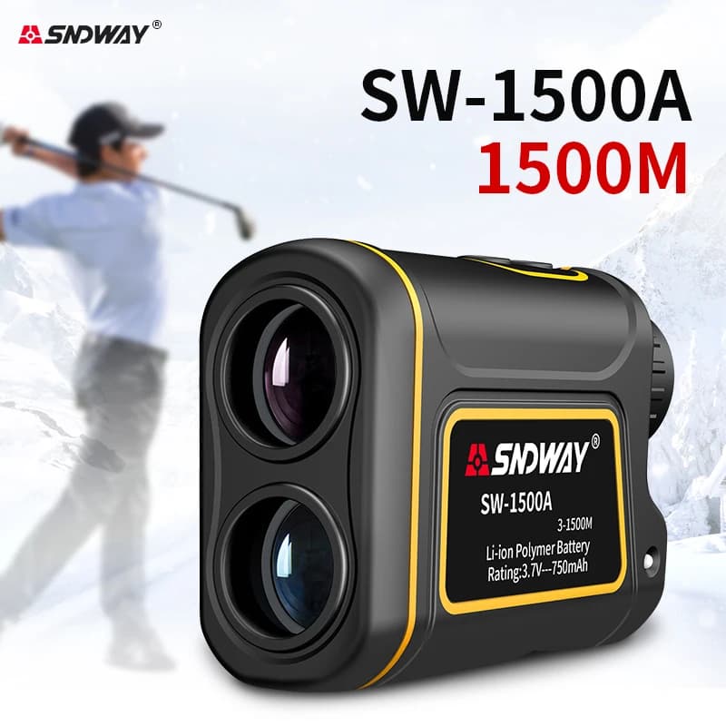 Télémètre laser SNDWAY télescopique 600M à 1500M pour chasse et pêche - Monoculaire