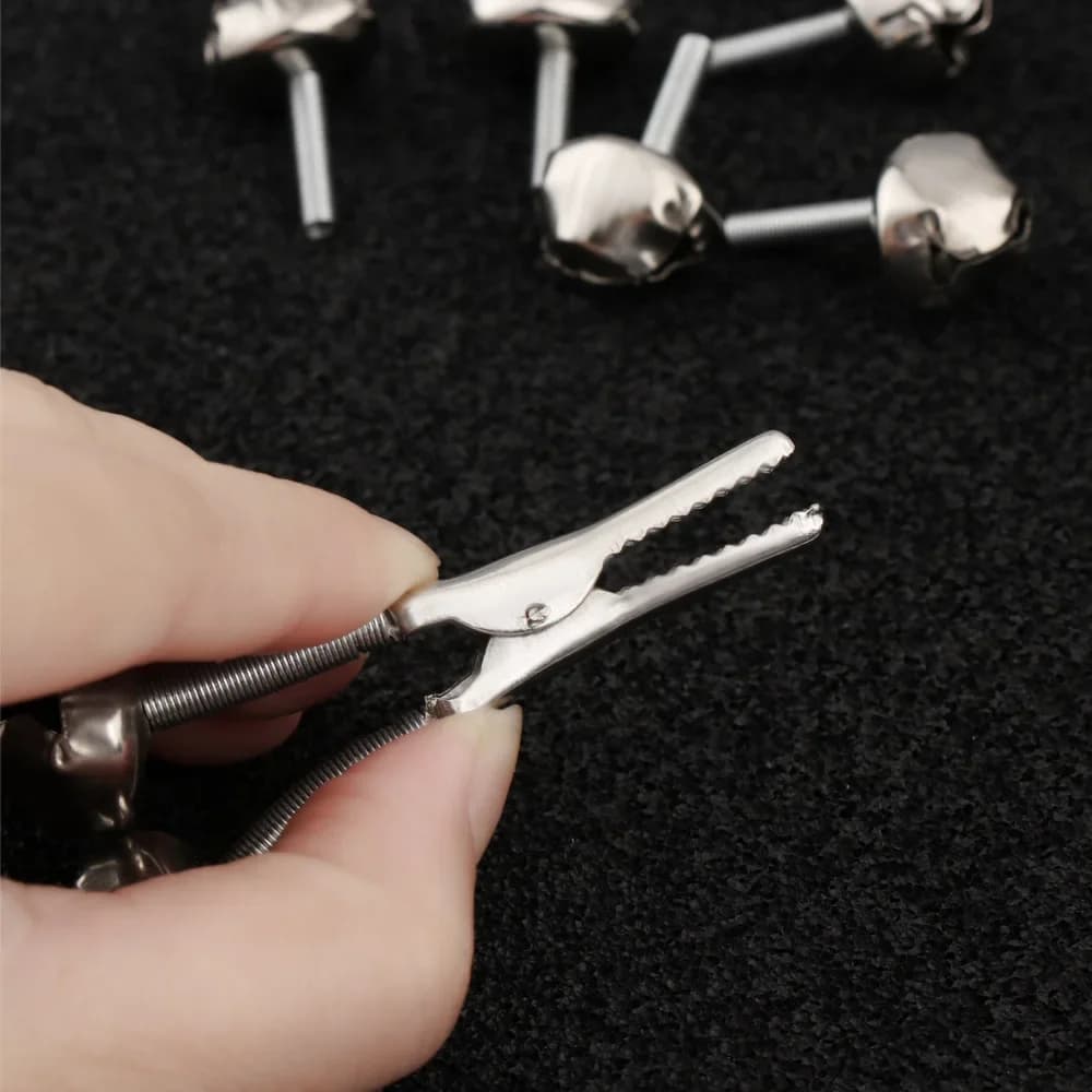 Clips alarme pêche acier inoxydable 1 à 10 pièces - Anneaux de fixation avec alerte sonore