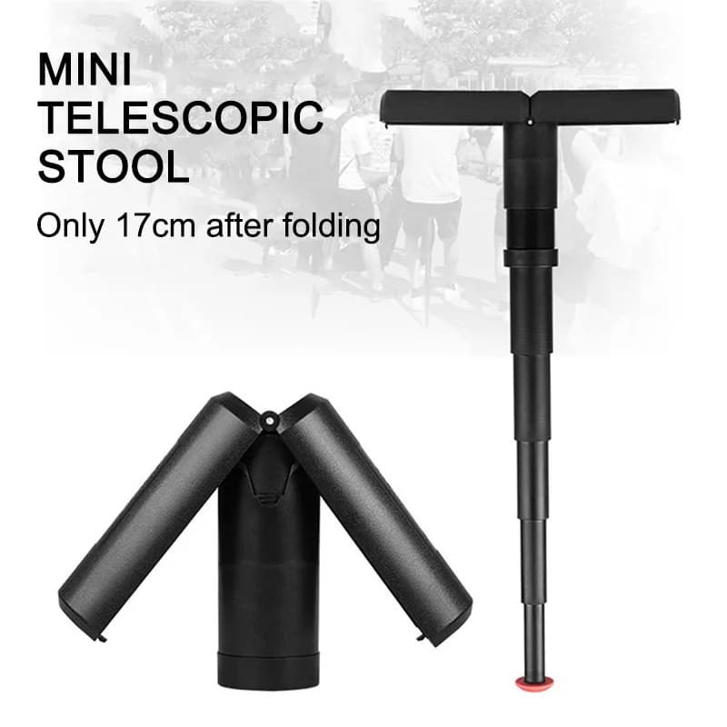 Nouveau tabouret de chasse portable réglable et rétractable - Siège mini pliant pour camping pêche randonnée