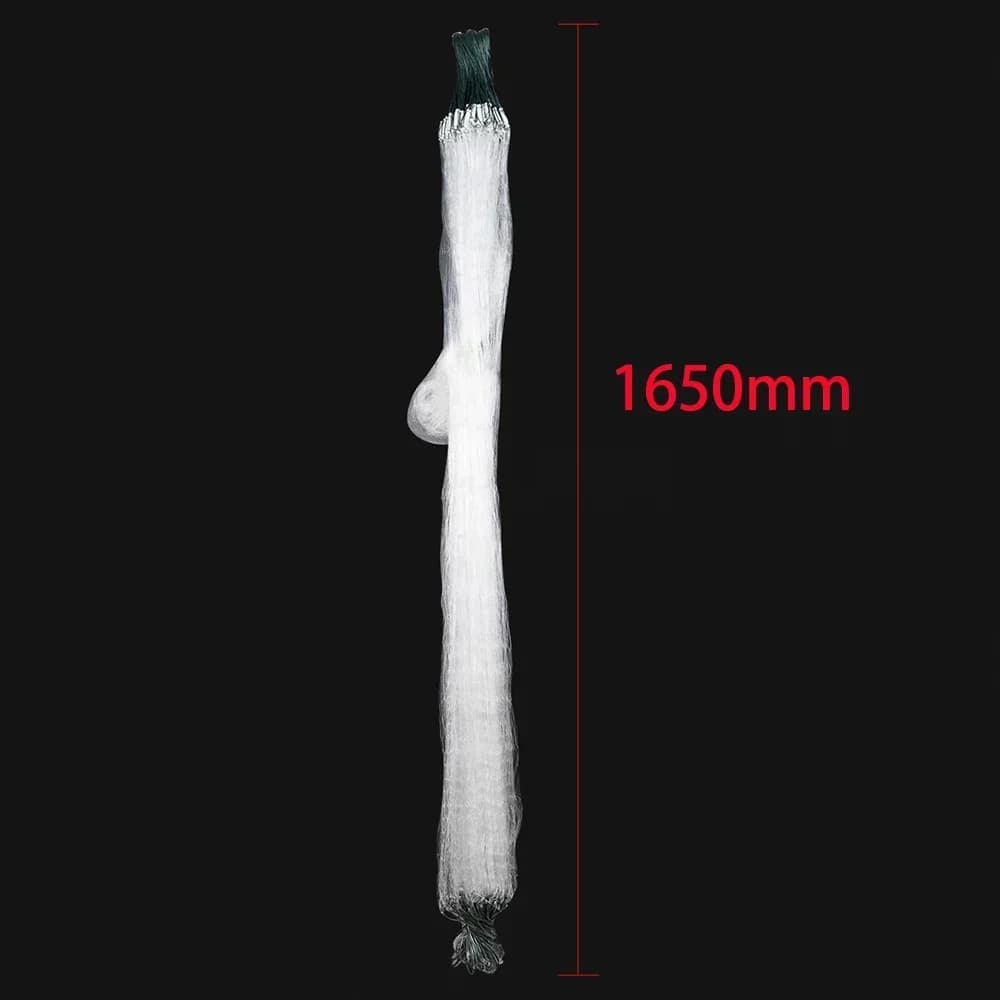 Filet de pêche 50m longueur 1.65m profondeur 3 couches nylon avec flotteurs - Filet maillant coulant pour lancer manuel