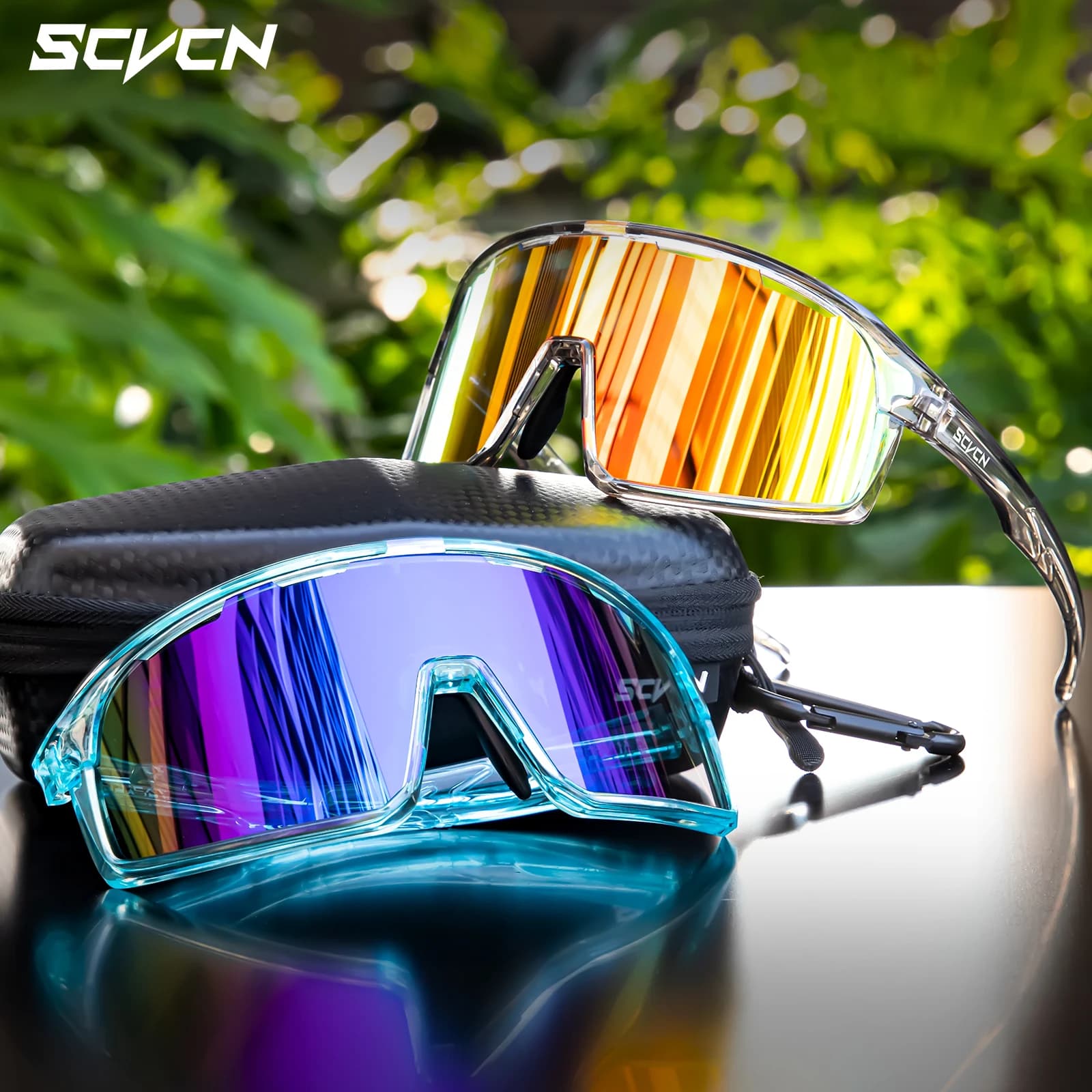 Lunettes de vélo polarisées SCVCN pour pêche - Protection UV400 unisexe sport outdoor