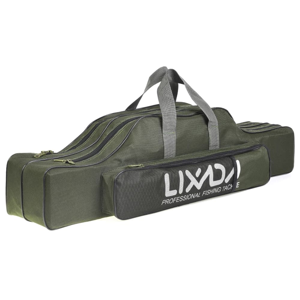 Sac de pêche Lixada pliable 100-150cm pour canne, moulinet et matériel - Transport pratique