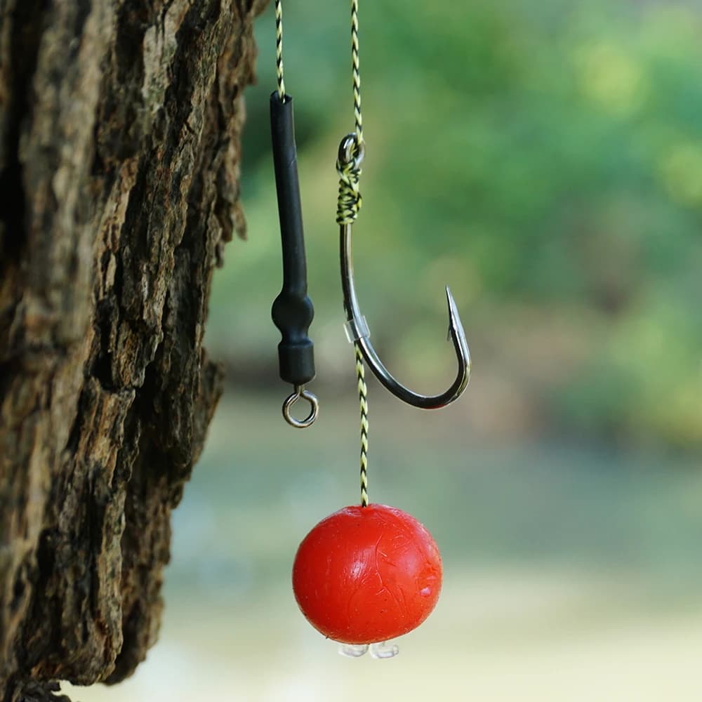 Kit de montages Hair Rig prêts à pêcher Hirisi, 6 hameçons pour carpe et boilies avec ligne