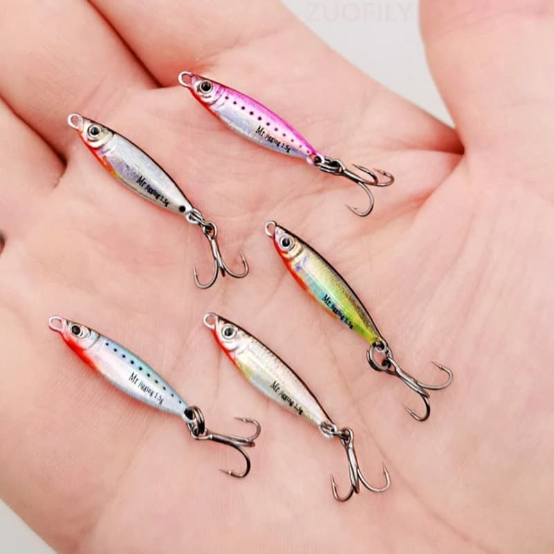 Leurre métal Micro VIB 3D 1,5 3 5g pour pêche truite ombre et black bass en étang