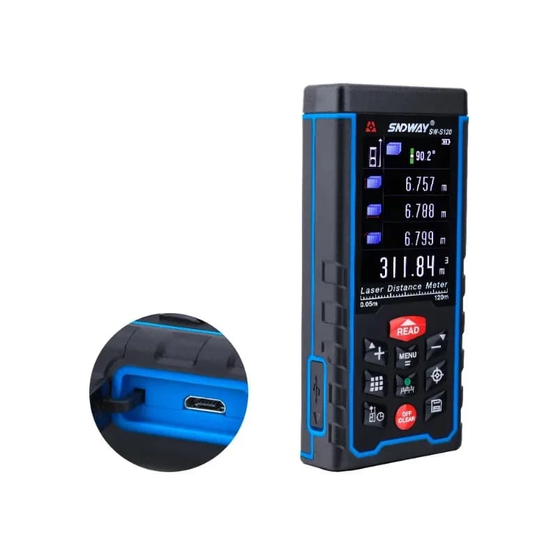 Télémètre laser caméra SW-S120 SNDWAY original 120M - Mesure volume angle haute qualité ruban digital