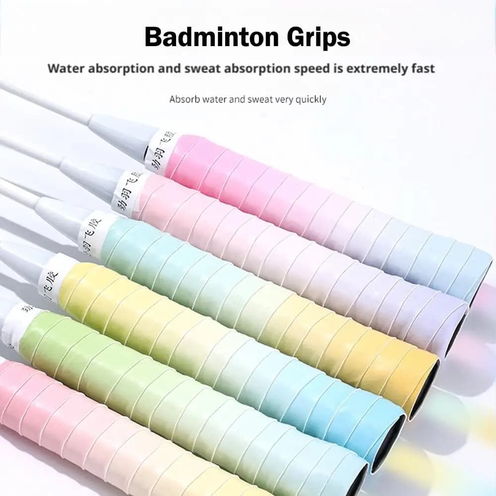 Poignées de raquette de badminton antidérapantes et absorbantes pour pêcheurs