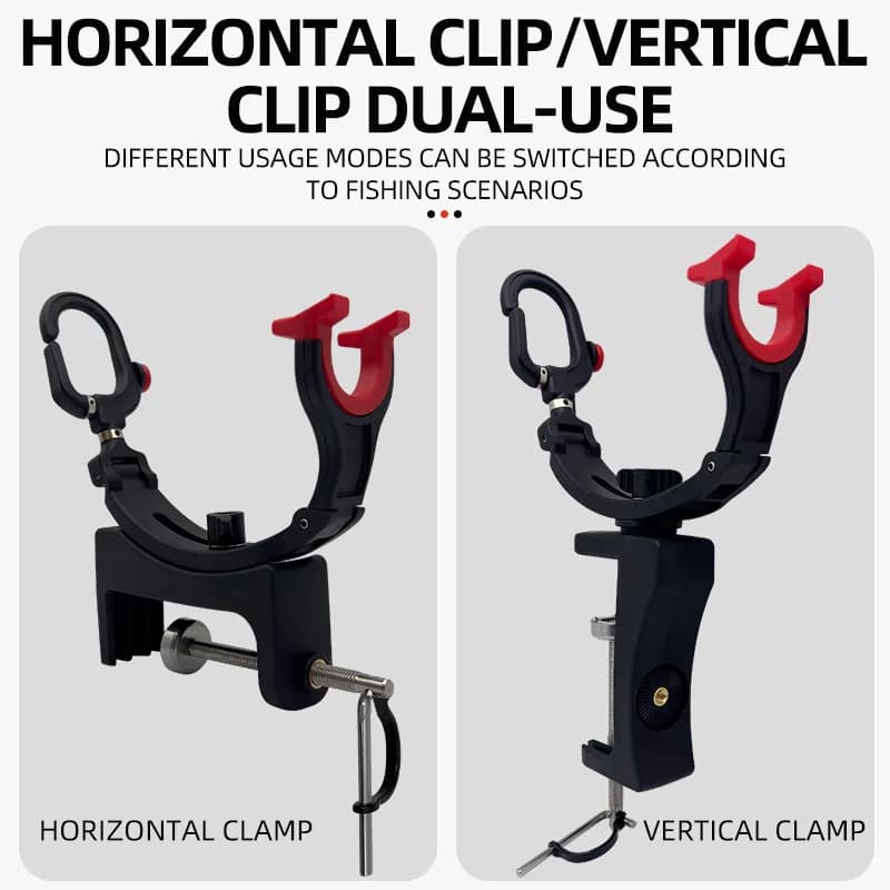 Support de canne bateau réglable double tête - Porte-canne pour pêche embarquée et pontons