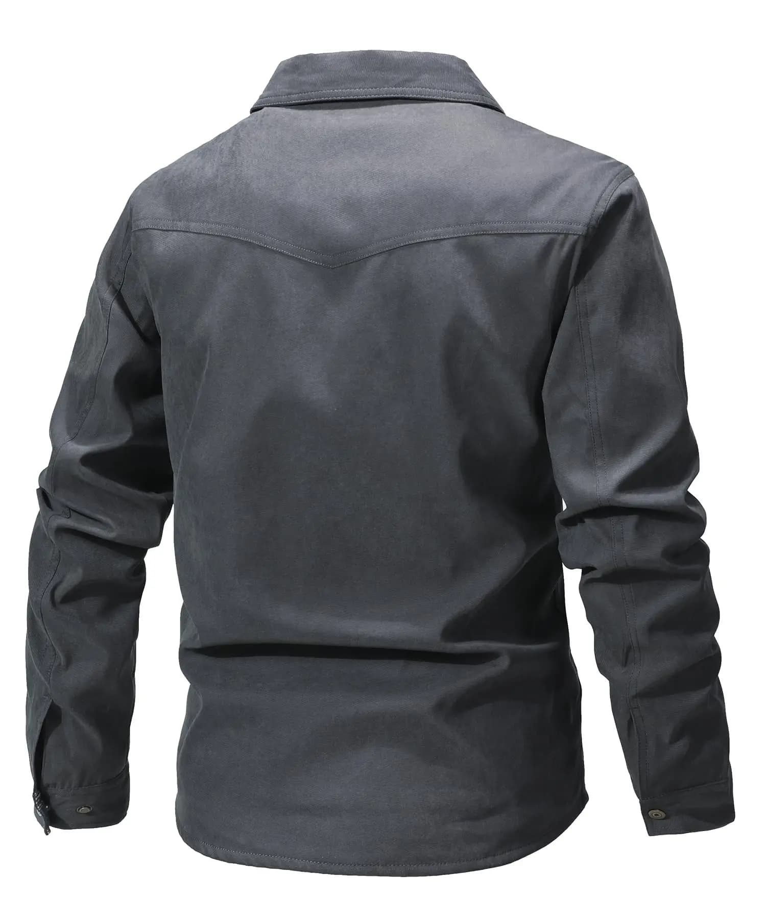 Shacket pêche homme printemps - Veste chemise doublée pour pêche casual western