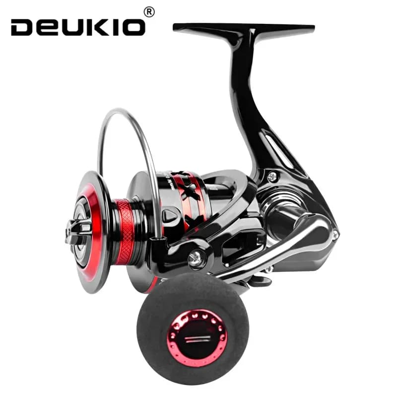 Moulinet spinning DEUKIO max drag 12KG - Carretilhas de pesca métal 2000-7000 pour pêche sportive