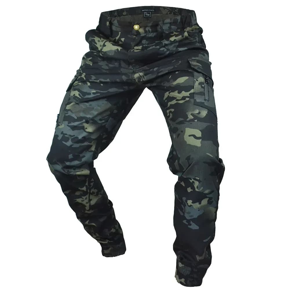 Jogger cargo camouflage ripstop homme - Vêtement technique pêche randonnée urbaine
