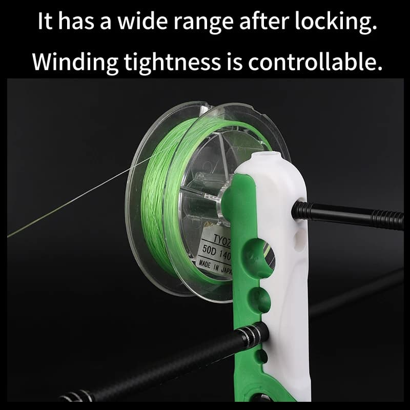 Bobineur de ligne de pêche portable réglable pour moulinets spinning et baitcasting