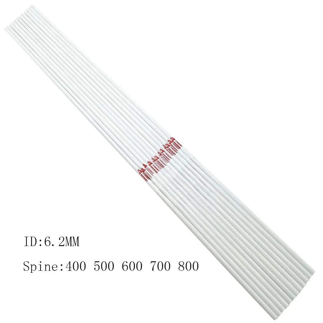 Flèches carbone Linkboy ID6.2mm spine 400-800 lot 6/12 pour arc compound chasse pêche tir sportif