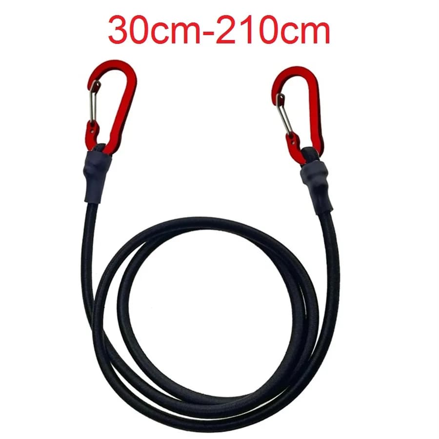 Cordes élastiques de 30 à 210cm pour fixation matériel pêche - Hooks rouges pour bateau et équipement