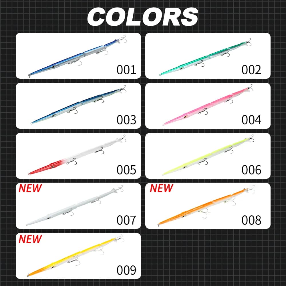 Leurre Hunthouse 255 articulé pencil 255mm/30.6g pour pêche du bar en mer - Swimbait coulant saltwater
