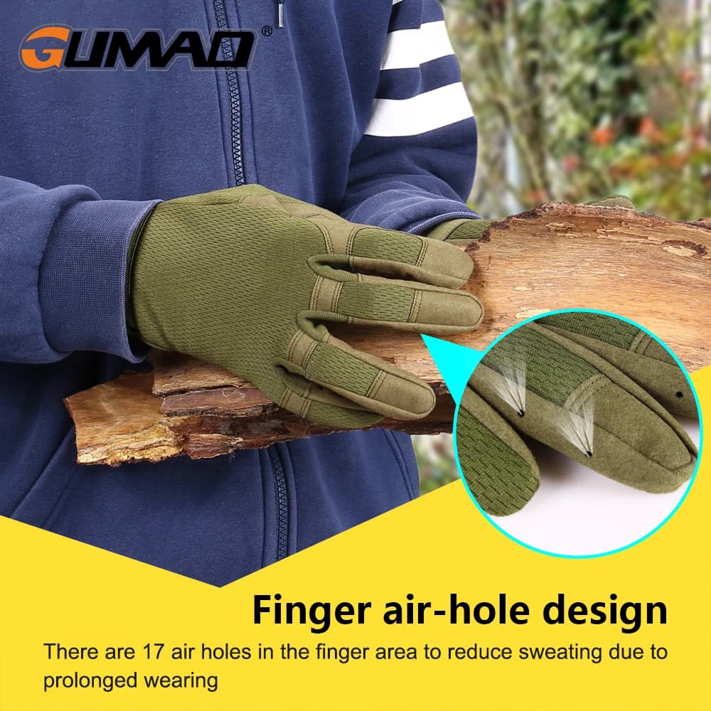 Gants tactiques été homme plein air vélo pêche chasse pleine main camouflage airsoft