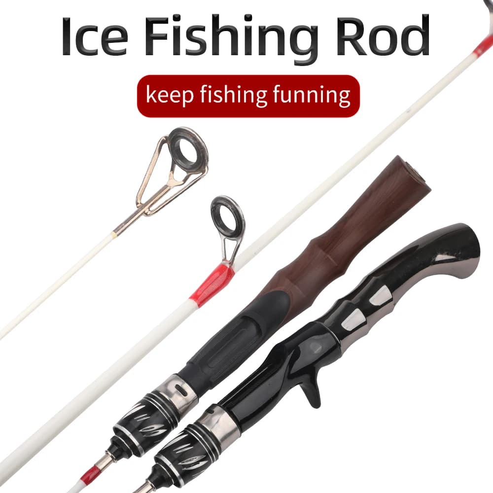 Canne à pêche sur glace ultralégère pour crevettes, 60 et 70 cm, équipement portable hiver
