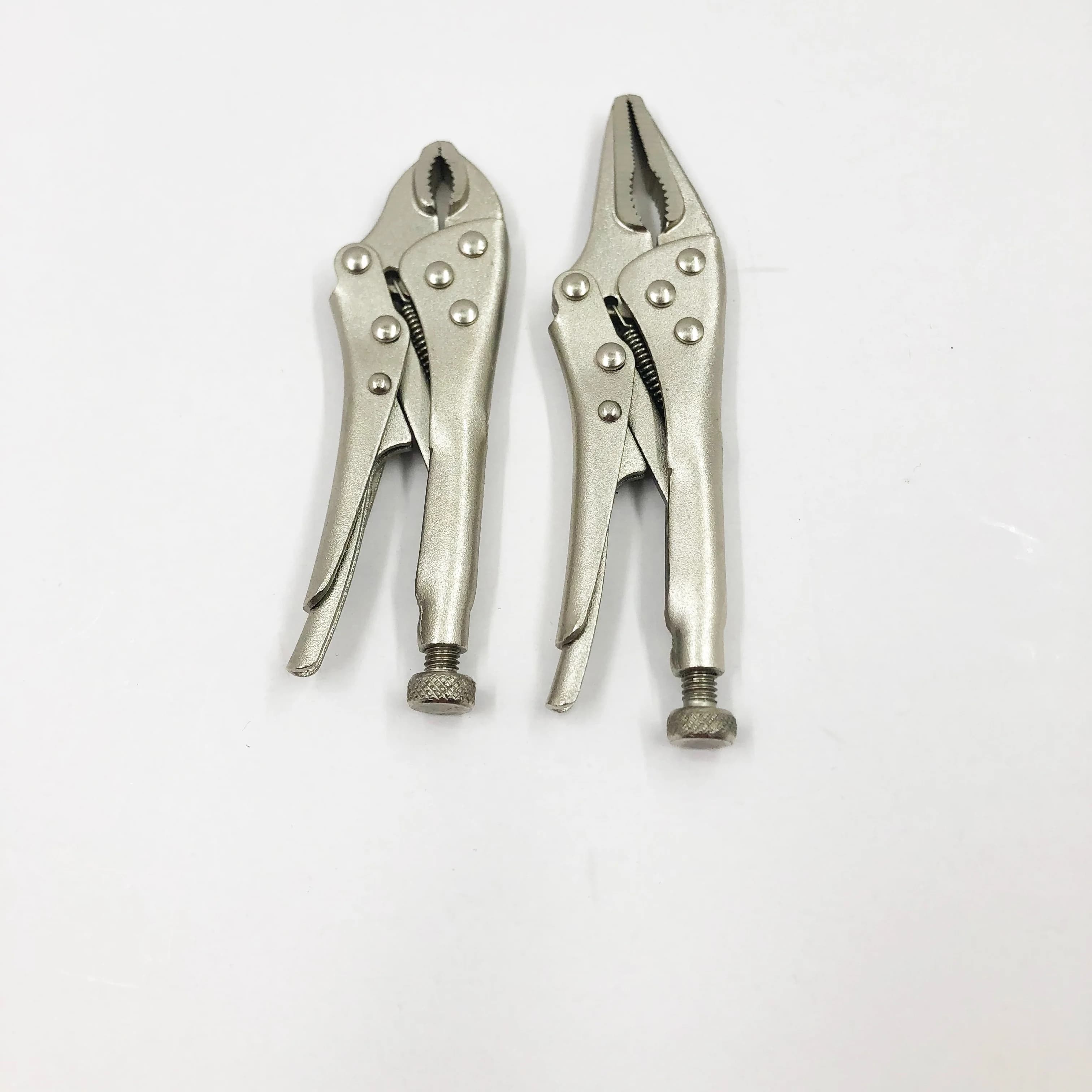 Set 2 pinces serre-joints style vice-grip 5 et 4 pouces - Pinces de serrage pour bricolage pêche