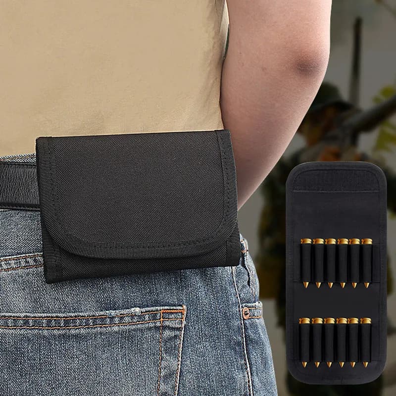 Pochette cartouches fusil 12 coups tactique Molle accessoire chasse pêche étui munitions