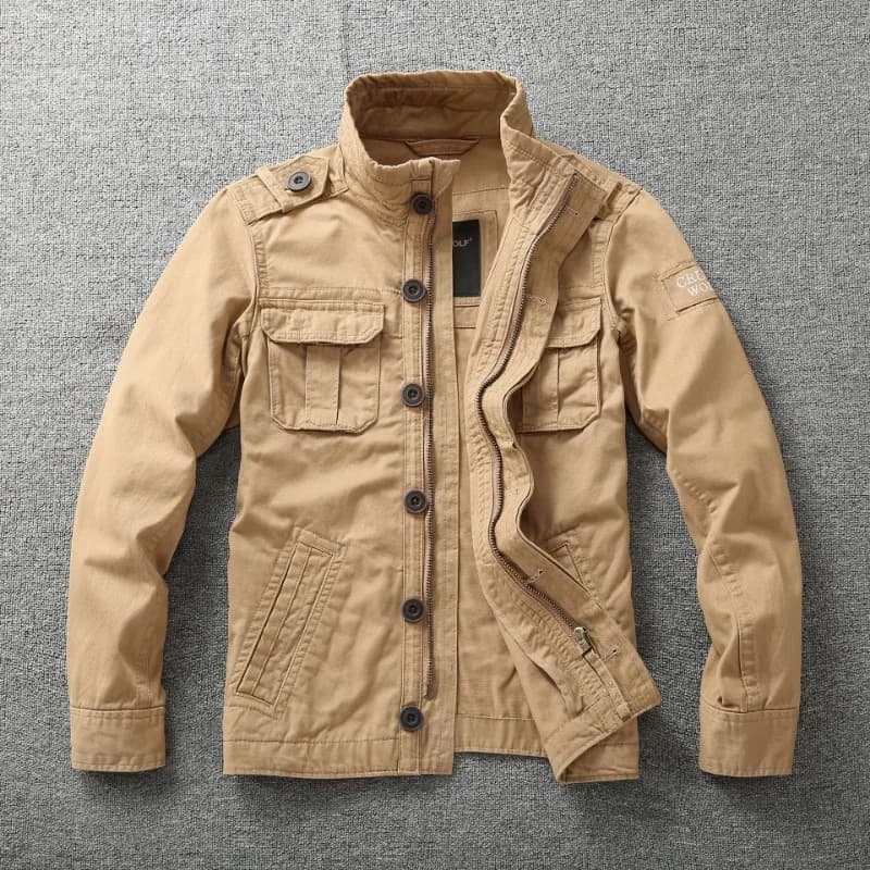 Veste cargo camouflage 2024 homme - Loose fashion pêche - Manteau militaire tactique résistant