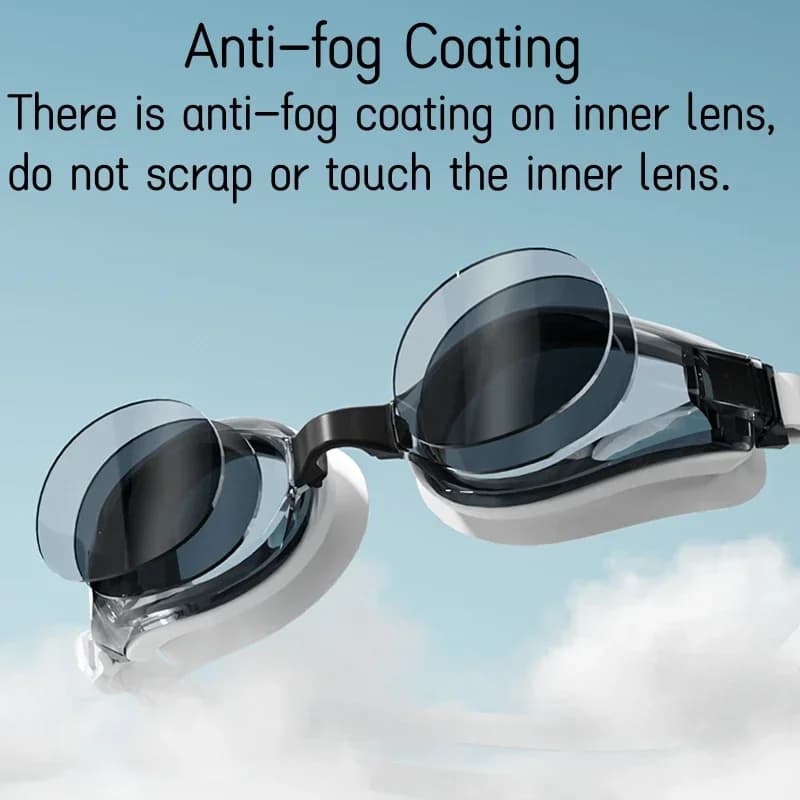 Lunettes de natation professionnelles étanches - Protection 100% UV anti-buée adultes jeunes