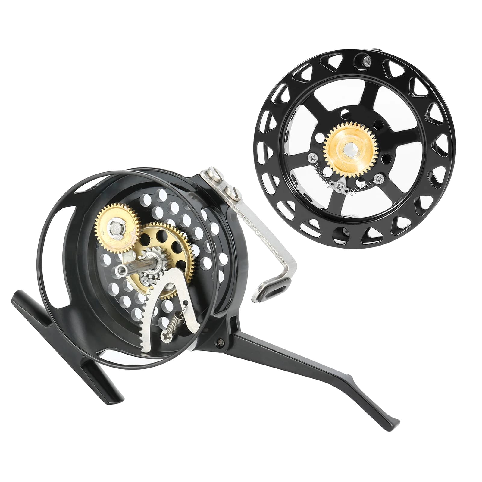 Moulinet à mouche automatique grande arbor 75mm diamètre aluminium usiné CNC pour nymphage eau douce
