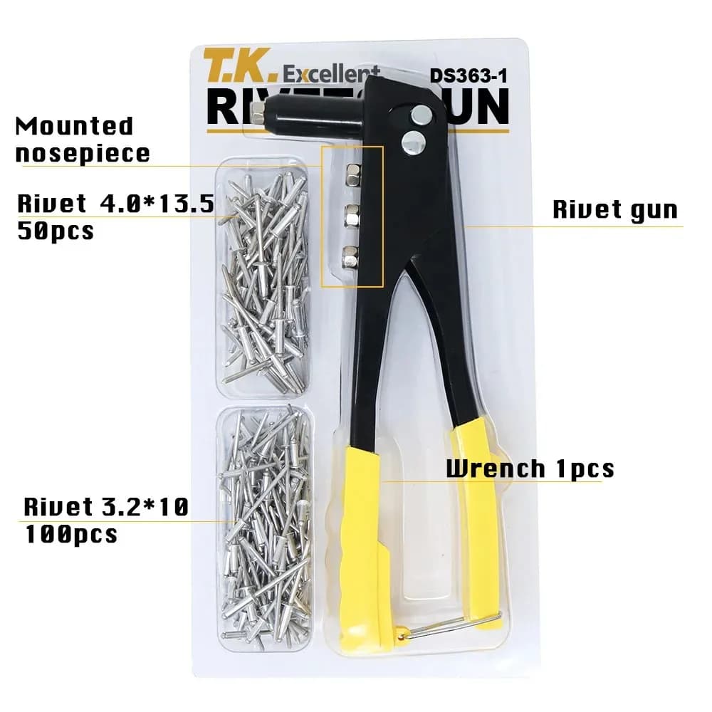 Kit riveteuse professionnelle 150 rivets aveugles outils manuels bricolage bateau pêche réparation équipement