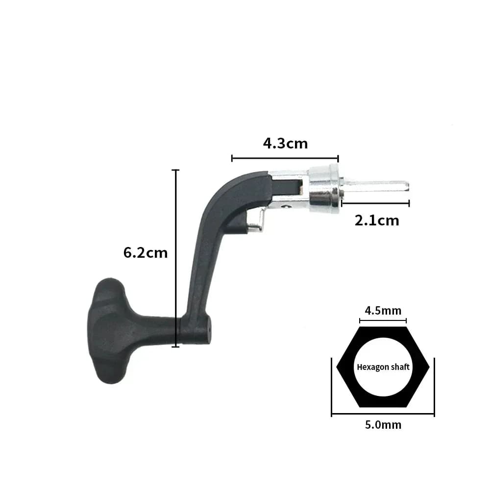 Manivelle de moulinet pliante poignée antidérapante accessoire boîte pêche crank handle