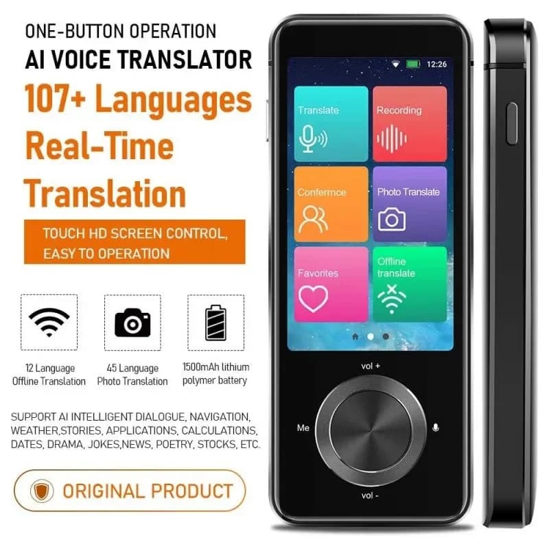 Traducteur vocal instantané M9 137 langues traduction hors ligne pour voyages pêche à l'étranger