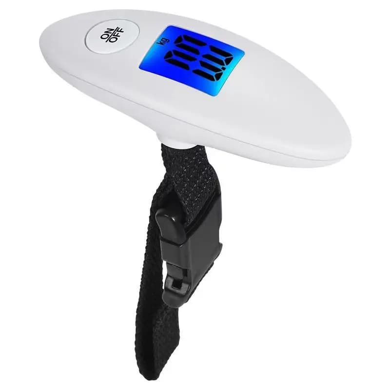 Balance rechargeable pêche 50KG portable - Pèse-bagages voyage électronique express shopping ressort
