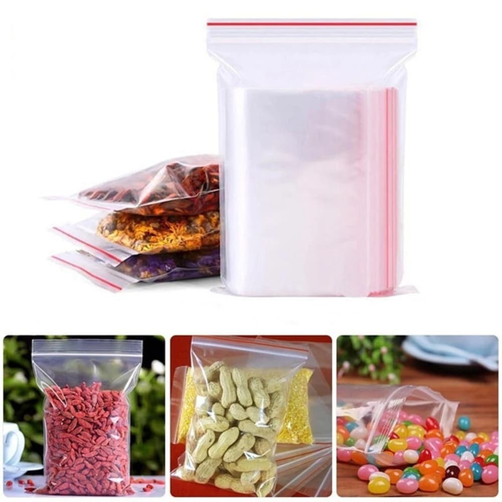 Sacs ziplock transparents 1000 pièces rangement appâts pêche - Sachets refermables étanches pour amorce