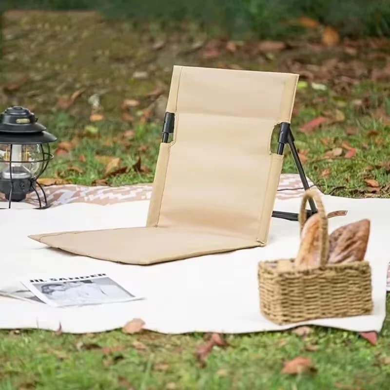 Chaise pliante confortable pêche portable pour plage camping jardin siège dossier