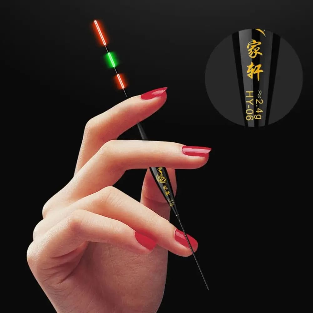 Flotteur électronique Indicator avec lumière LED pour pêche de nuit - Bobber à tube coulissant longue queue