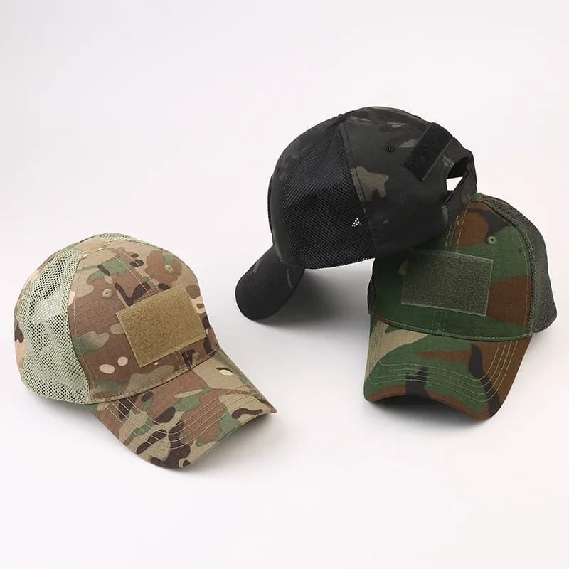 Casquette baseball unisexe camouflage pour pêche et sports outdoor - Séchage rapide anti-UV