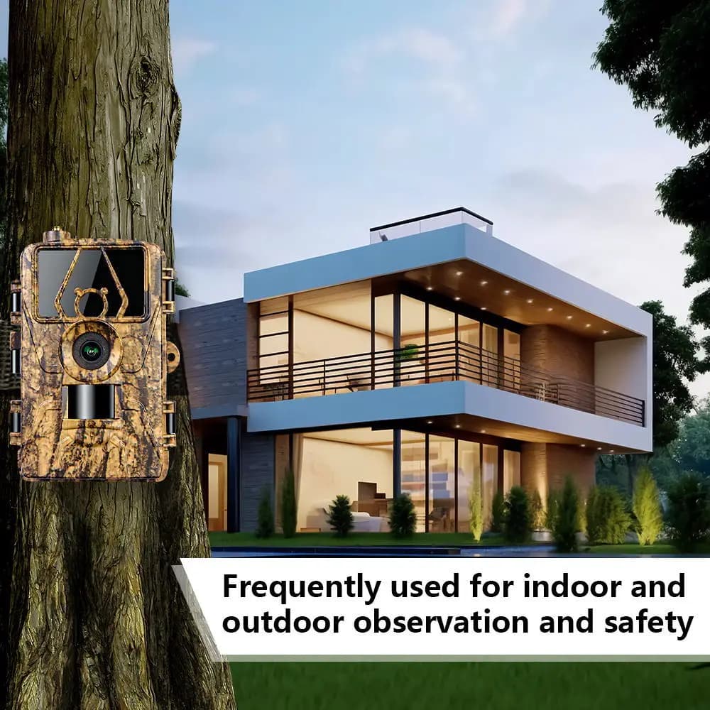 Caméra chasse 8K sensor 60MP infrarouge WiFi APP - Étanche vision faune avec 32GB mémoire