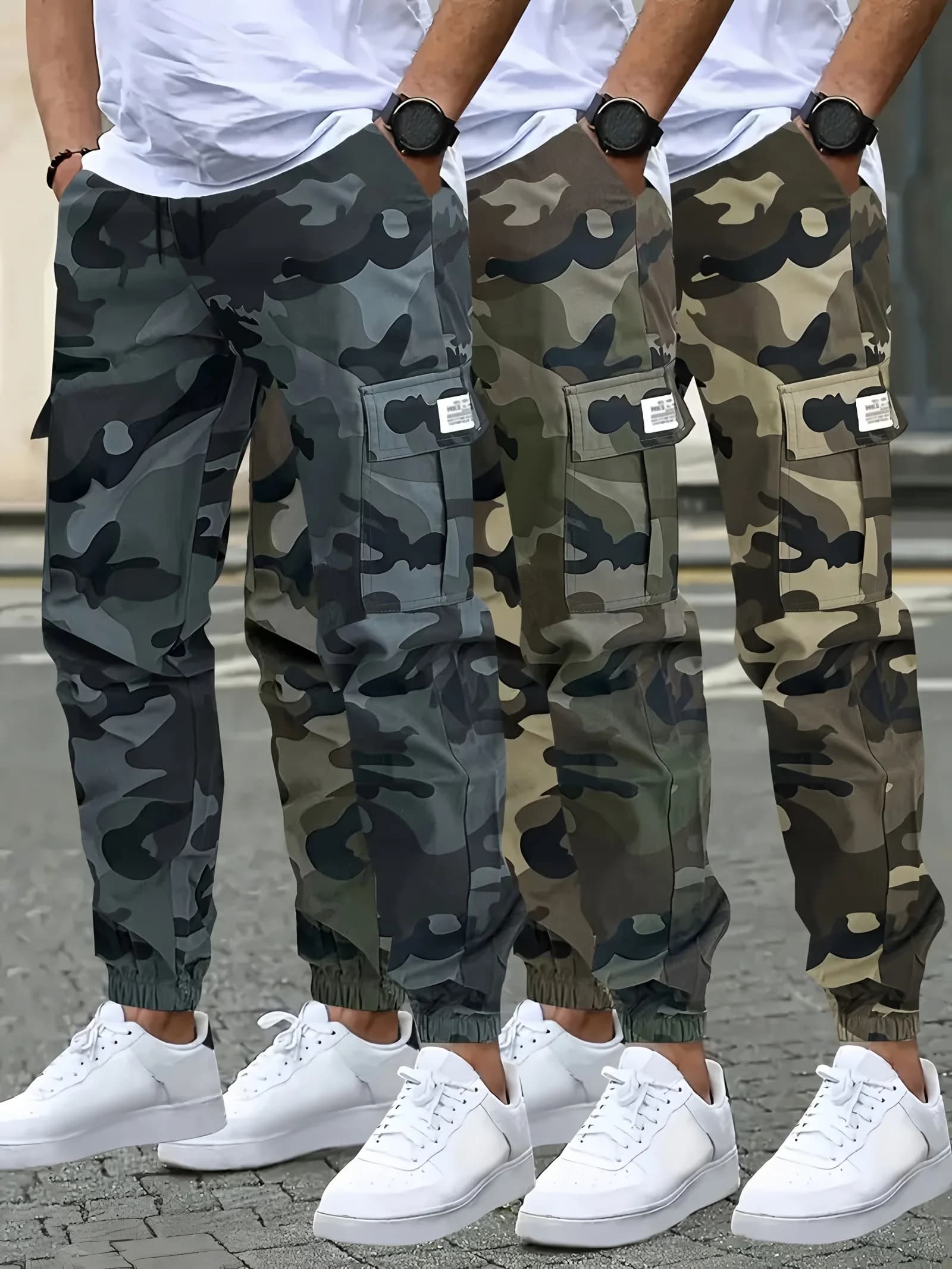Pantalon jogger tactique Mege pêche outdoor ripstop cargo travail randonnée