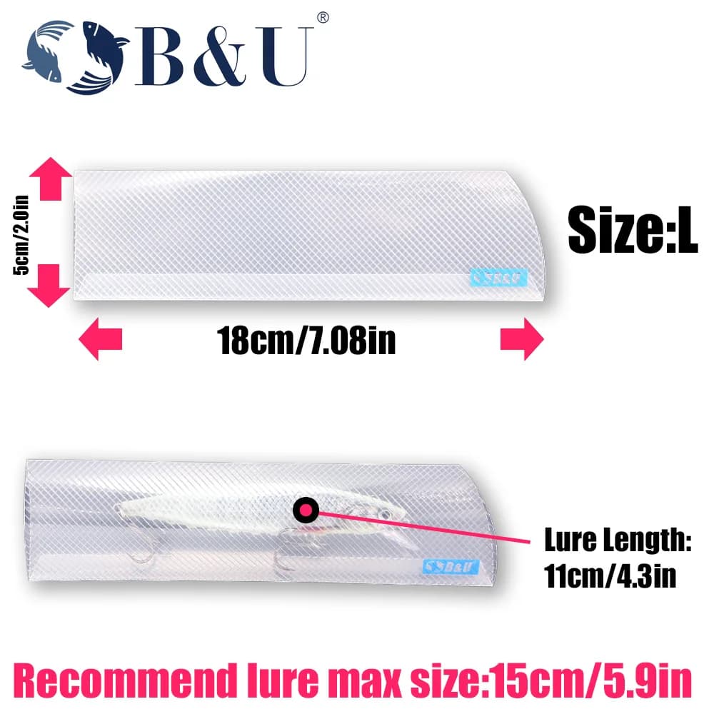 Sacs de rangement leurres B&U pour pêche - Porte-leurres baits durs/mous eau douce/eau salée multiple pack