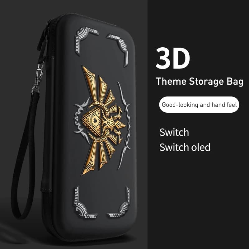 Étui de transport rigide 3D pour Nintendo Switch - Housse étanche pour console Switch OLED