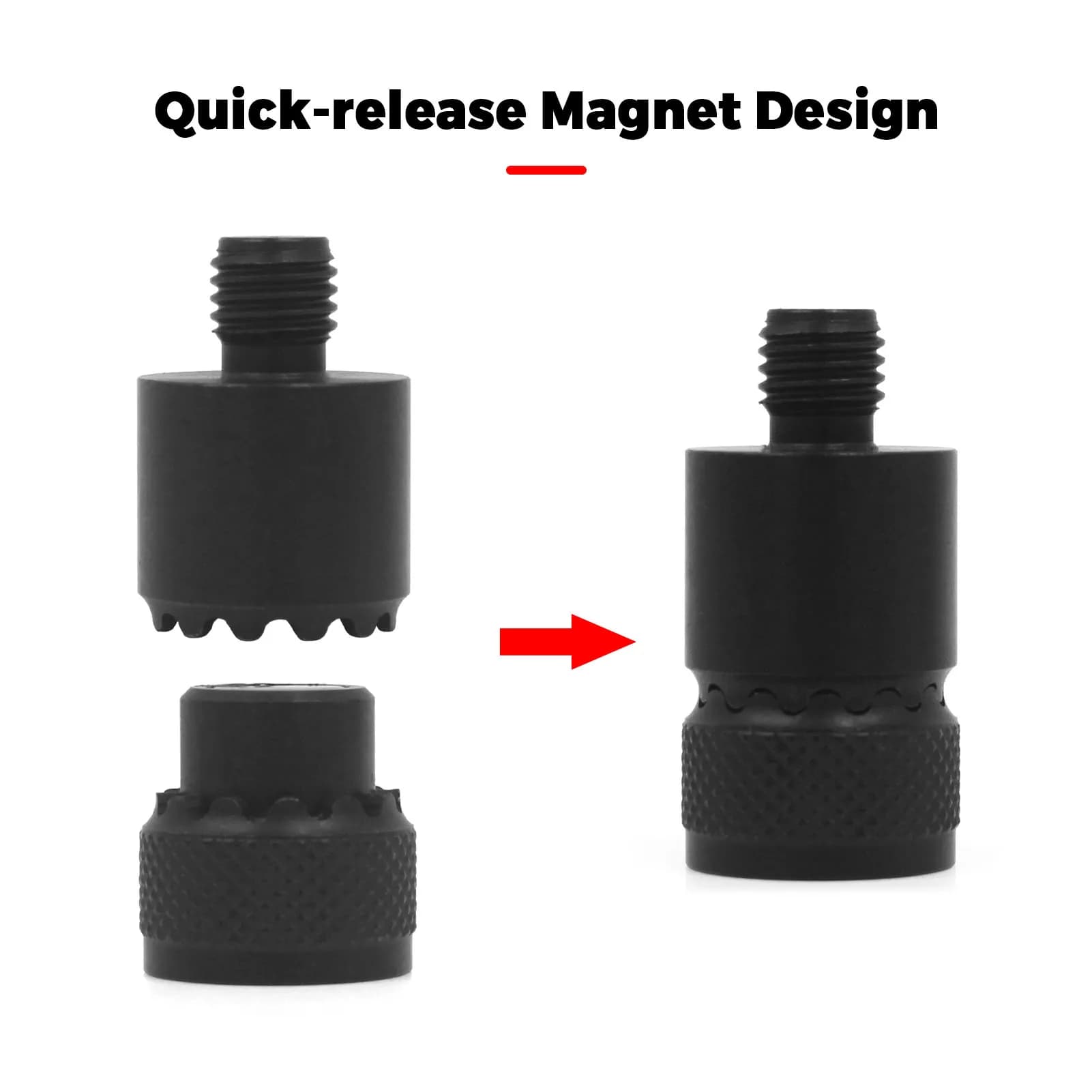 Connecteur magnétique à libération rapide Coonor pour rod pod pêche carpe et alarmes