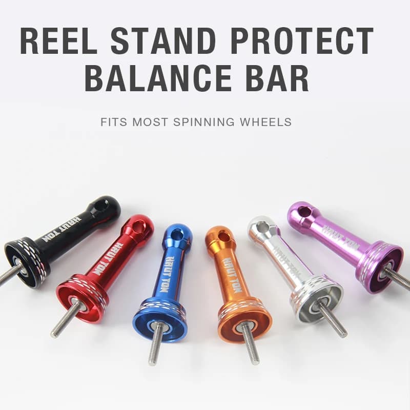 Support de stabilisation pour moulinet de pêche - Barre d'équilibre en aluminium pour moulinets spinning