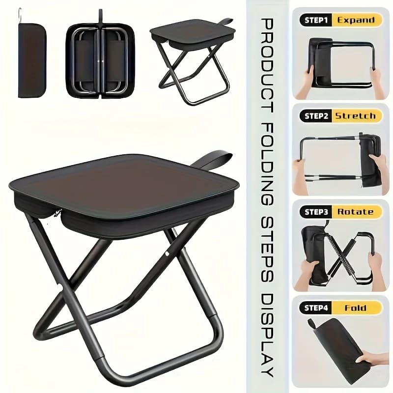 Chaise pliante extérieur robuste tissu résistant - Siège facile montage pêche plage camping