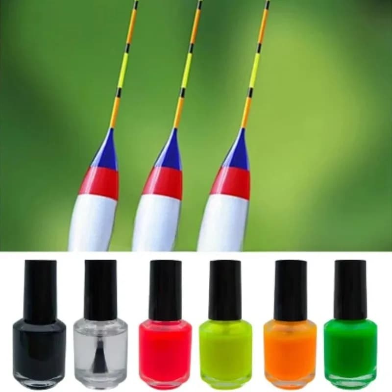 Peinture fluorescente liquide pour flotteurs de pêche - Réparation DIY rapide et outil de bricolage