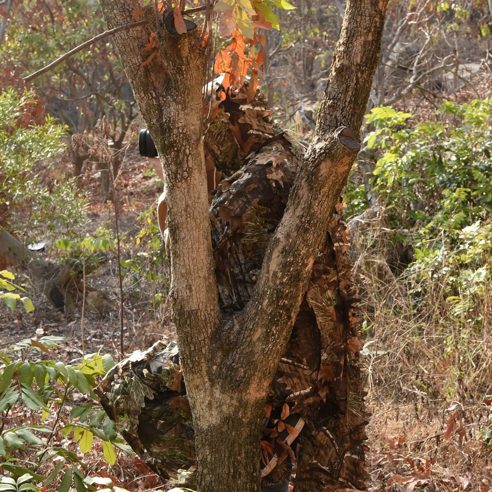 Vêtements chasse camouflage bionique 2.0 Ghillie - cape tactique photo oiseaux airsoft pêche