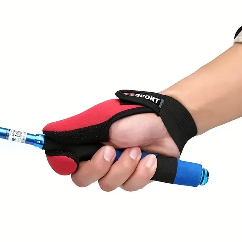 Gants de pêche 2 doigts anti-dérapants - Protection coupures carpe matériel pêche extérieur