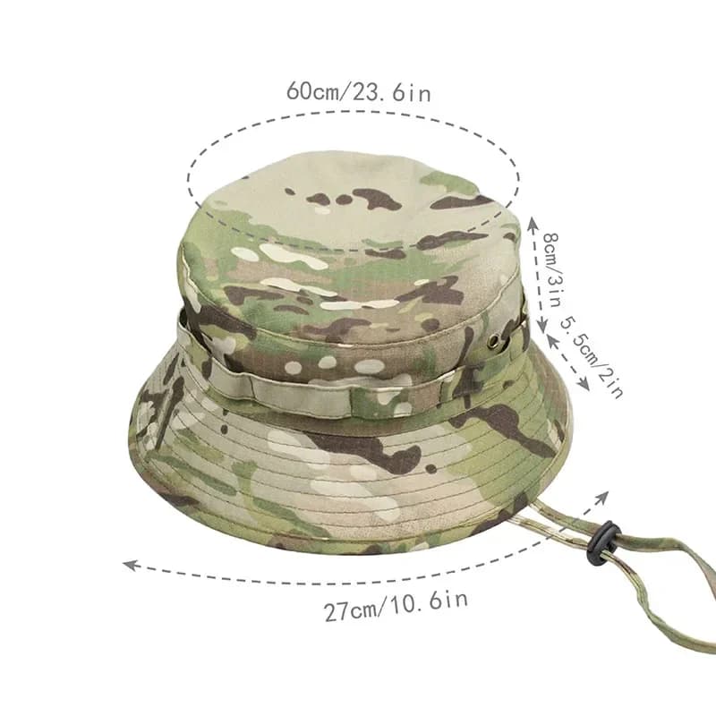 Chapeau boonie camouflage multicam pour pêche tactique sports outdoor homme
