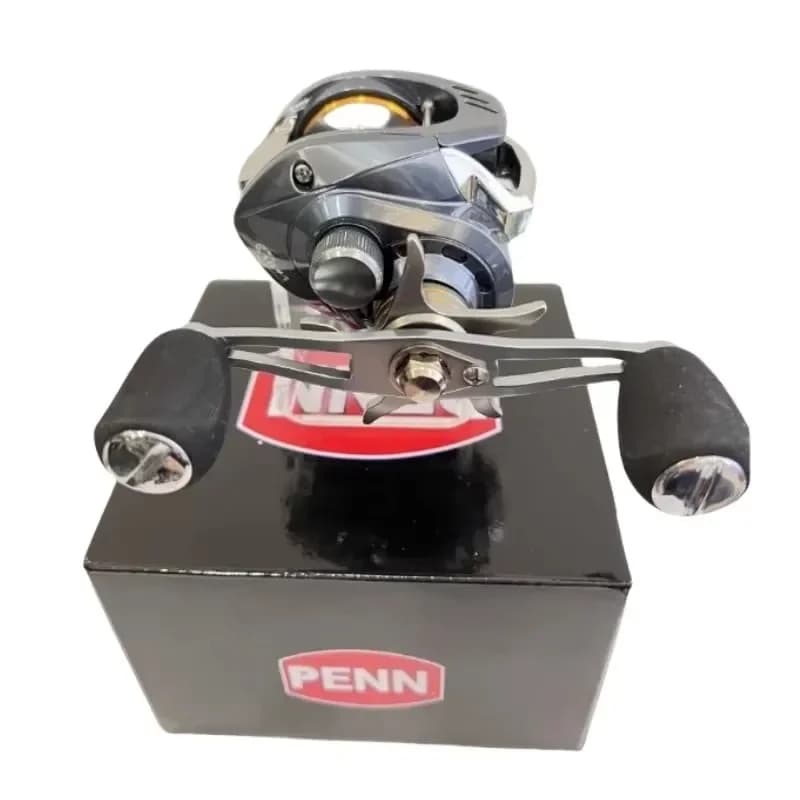 Moulinet baitcast PENN 18+1 roulements frein 15kg ratio 7.2:1 pour pêche sportive mer et gros poissons