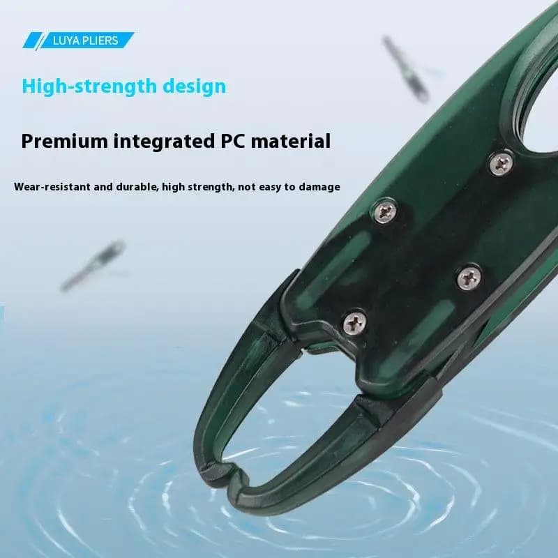 Pince à lèvres pêche alliage aluminium avec balance intégrée pour pesée et prise des poissons