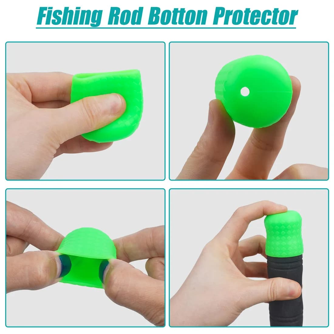 Protecteur de canne à pêche 3 pièces - Manchons amortisseurs pour embout de canne - Protection durable