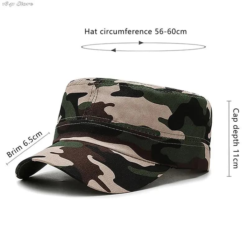 Casquette plate camouflage unisexe - Protection solaire pour pêche, camping et randonnée