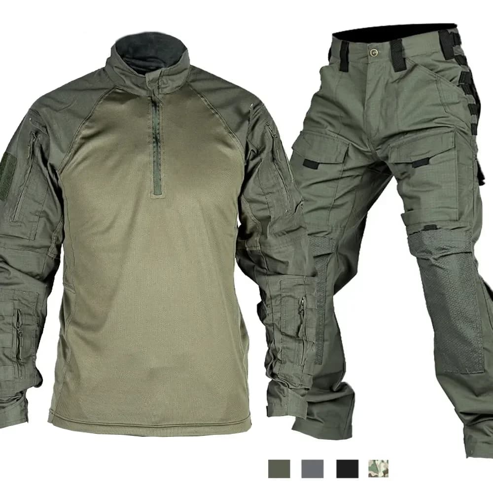 Ensemble pêche rapide séchage - Tenue camouflage ripstop pour pêche active